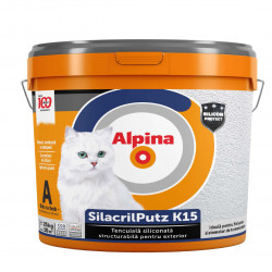 Tencuială siliconică Alpina Silacril K15 Baza A (25kg)