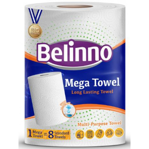 Полотенце бумажное BELINNO Jumbo, 2-слойная, 93.75 м