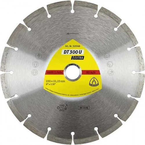 Discuri diamant EXTRA DT300U 230x2.3x22.23mm 16 segm KLINGSPOR