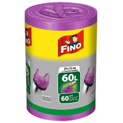 Saci de deșeuri FINO 60l/60buc cu mânere