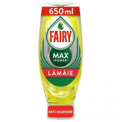 Detergent pentru vase Fairy Max Power Agent de spălare a vaselor 0,65 litri/ Lămâie