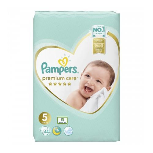 Подгузники Pampers VP PREMIUM CARE JUNIOR 44 (5), 5, 44 штуки, 11-16 кг