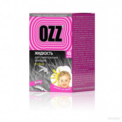 OZZ Baby жидкость от комаров 45 ночей, 30 мл розовый / 020806