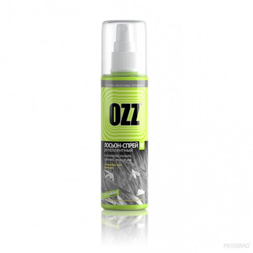 OZZ Standart Лосьон-спрей от насекомых c экстрактом алое и ромашки 100мл зеленый / 020101