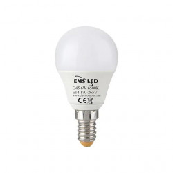 Светодиодная лампа EMS G45 6 Вт E14 6500 K 600 лм 220 - 240 В