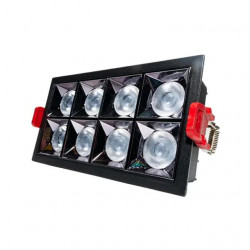 Точечный светильник Elmos KH-L093-16W-B 16 Вт 8 LED Встроенный чёрный